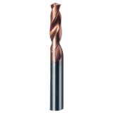 Universal Internal Cooling Twist Drill 3D Carbide Bits 6 Shank Diameter For Cast Iron