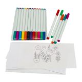 Spain Stock,CALCA 12pcs Sublimation Markers Pens with 30 Sheets 3.7" x 8.3" Mug-Sized Sublimation Paper Set for Sublimation Tumbler Mugs T-shirt DIY Heat