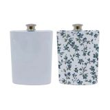 US Stock, 25pcs CALCA 8oz White 304 Stainless Steel Sublimation Blanks Alcohol Whiskey Liquor Pot Pocket Hip Flask Wine Bottle
