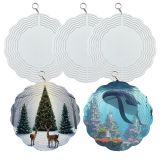 US Stock. CALCA 24 Pack Aluminium Sublimation Printable Wind Spinners Blanks Double Side Glossy White 10" Round Circle(Local Pick-Up)