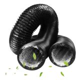 Black 32.8ft DIA 2.8" Flexible Exhaust Pipe Vent Hose PVC Composite Pipe for CALCA Universal Filterless Electrolytic Fume Extractor