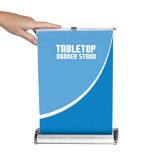 8" W x 12" H Table Top Roll Up Banner Stand (Stand Only)