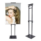 QOMOLANGMA Adjustable Poster Splint Sign Stand with Double-sided Sign Holder