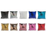 US Stock CALCA 10PCS Mixed color Square Blank Reversible Sequin Magic Swipe Pillow Cover Cushion Case for Sublimation
