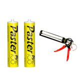 US Stock 2pcs PU-100 Sheet Metal & Putty Adhesive for Flexible Materials + Caulking Gun