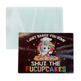 US Stock 12pcs Sublimation Blanks 15" x 11" Tempered Toughened Glass Chopping Board Glass Cutting Board with White Coating(Local Pick-Up)