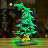 Christmas Tree Desktop Lamp Mirror Tunnel Light, LED Night Light 3D Mirror Light (Double Sided)