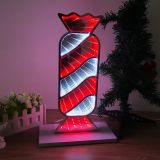 Desktop Lamp Candy Mirror Tunnel Light, LED Night Light 3D Mirror Light (Double Sided)