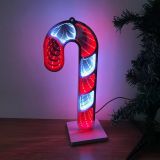 Desktop Lamp Walking Stick Mirror Tunnel Light, LED Night Light 3D Mirror Light (Double Sided) USB 5VDC