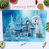 CALCA 12pcs 11in x 7.9in Sublimation Blanks Boards Tempered Glass Cutting Board Sublimation Blanks with White Coating