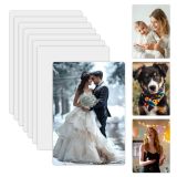 CALCA 50pcs 12" x 18" Sublimation Blank Aluminum Sheets - 1mm Thick, Glossy White with Round Corner