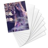 CALCA 8"x12" 20pcs Glossy White Sublimation Aluminum Sheets, 0.22mm Thickness, Premium Metal Blanks for DIY Crafts & Personalization