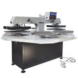 MEM 16 x 20 inch Automatic Pneumatic Carousel Heat Press 2-Head 6-Station 220V 6KW 28A with 2 Laser Positioning Systems