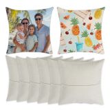UK Stock CALCA 10PCS 15.75"x15.75" Blank Linen Pocket Pillowcase Cushion Covers - Sublimation & DTF Printable for Custom Designs