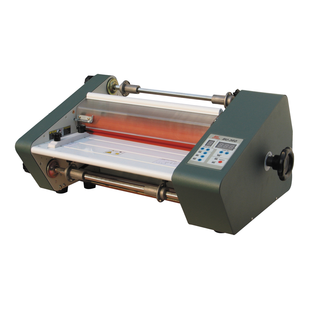 360mm Four Rollers Eight Bearings Hot & Cold Roll Laminating Machine 220V 