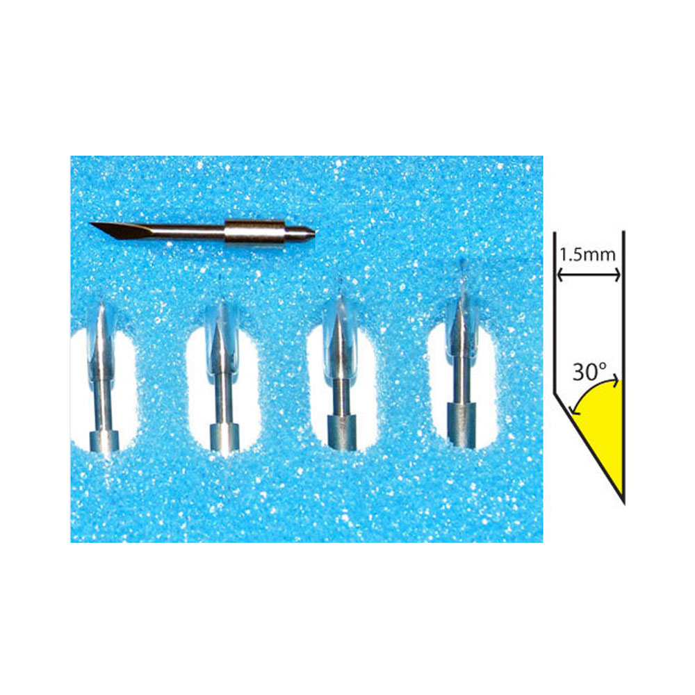 Original 30 Degree 1.5mm CB15UA Graphtec Vinyl Cutter Blades for Reflective Diamond Grade Cutting, 5pcs/pack