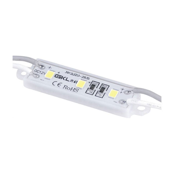 SMD 2835 12VDC 0.6W 39x12x4mm Waterproof White Light LED Module