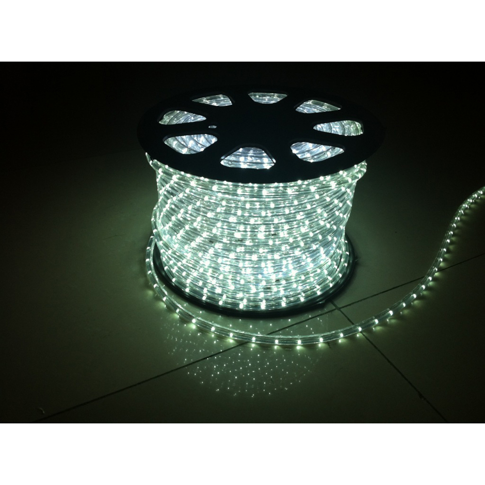 AC110V/220V High Voltage Rainbow Tube LED Rope Lights with Round Wire 30 LEDs/M, 100m(328ft)/roll/pack