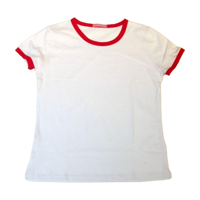 Blank Children's Combed Cotton T-Shirt with Rim Colorful for Personlized Heat Transfer Printing