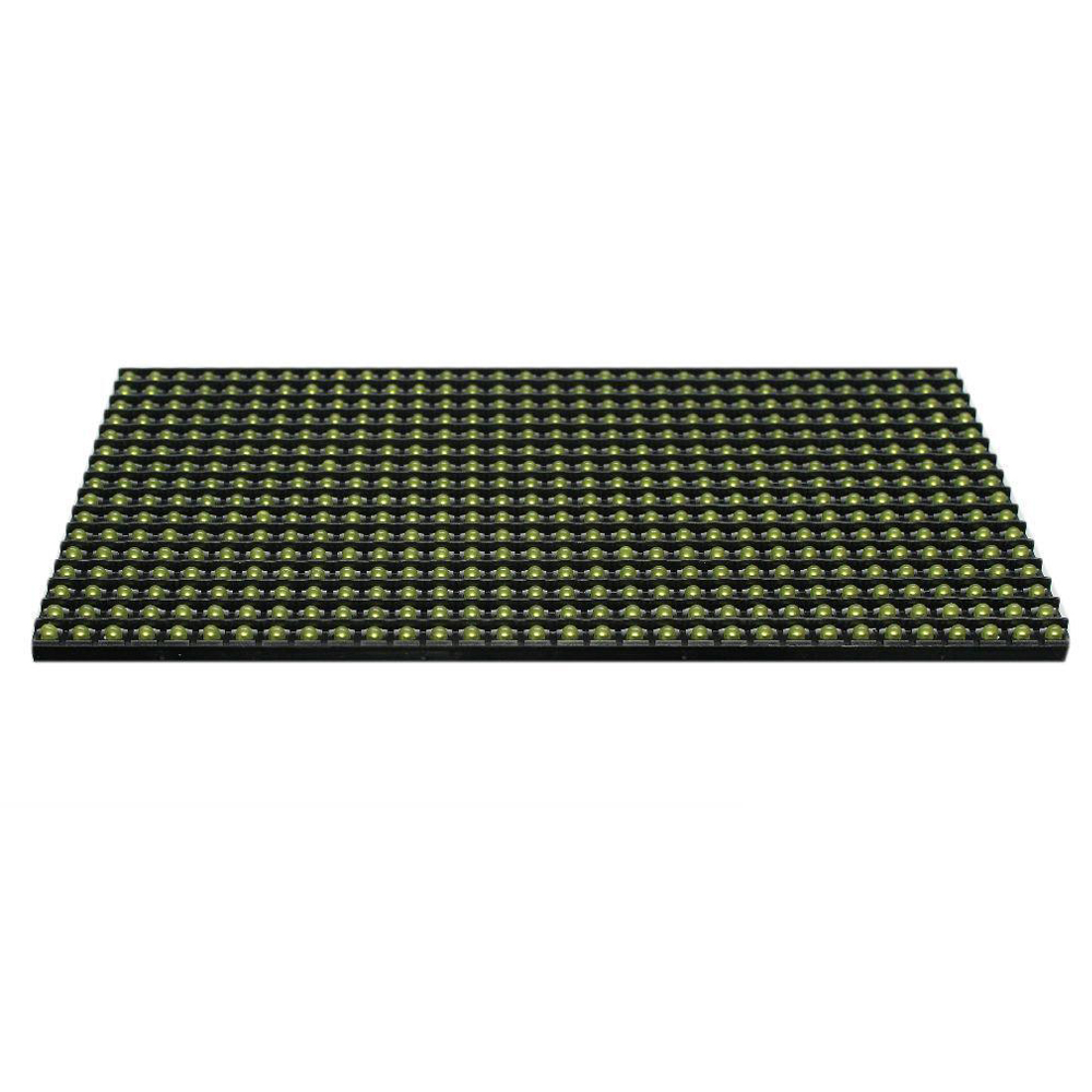 Outdoor Yellow LED Display P10 Dot Matrix Module Yellow Sign (6.3" x 12.6" x 0.5")