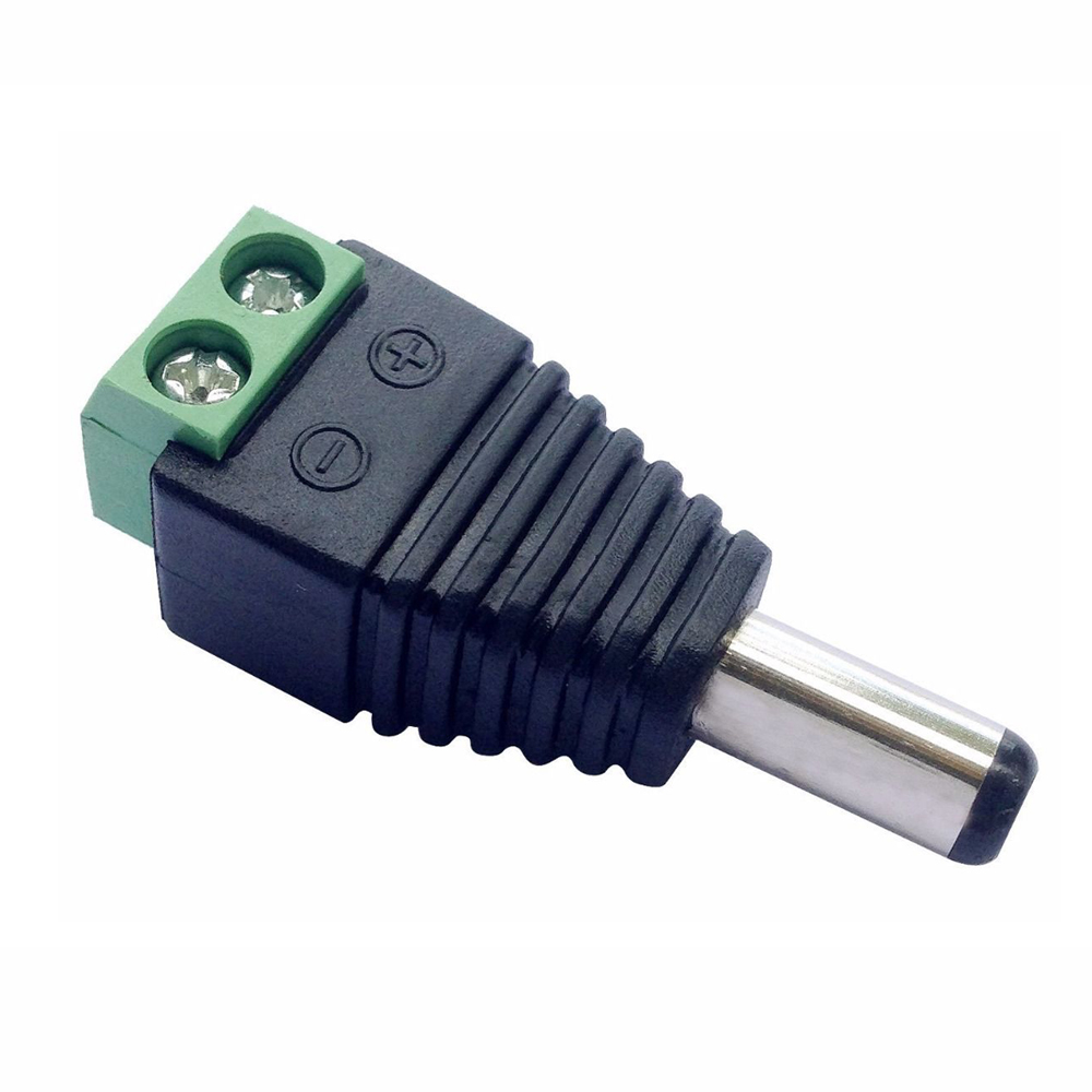 10pcs Male Mark Polarity DC Power Jack Adapter Connector Plug Led Strip