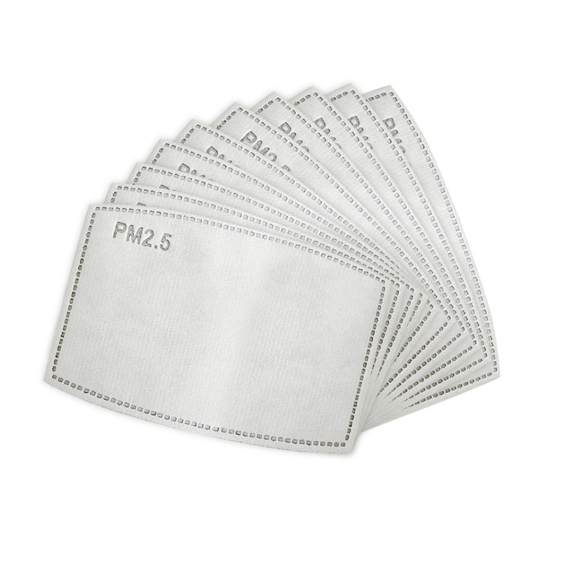 50PCS 5 Layer Anti Air Pollution PM 2.5 Activated Carbon Filters