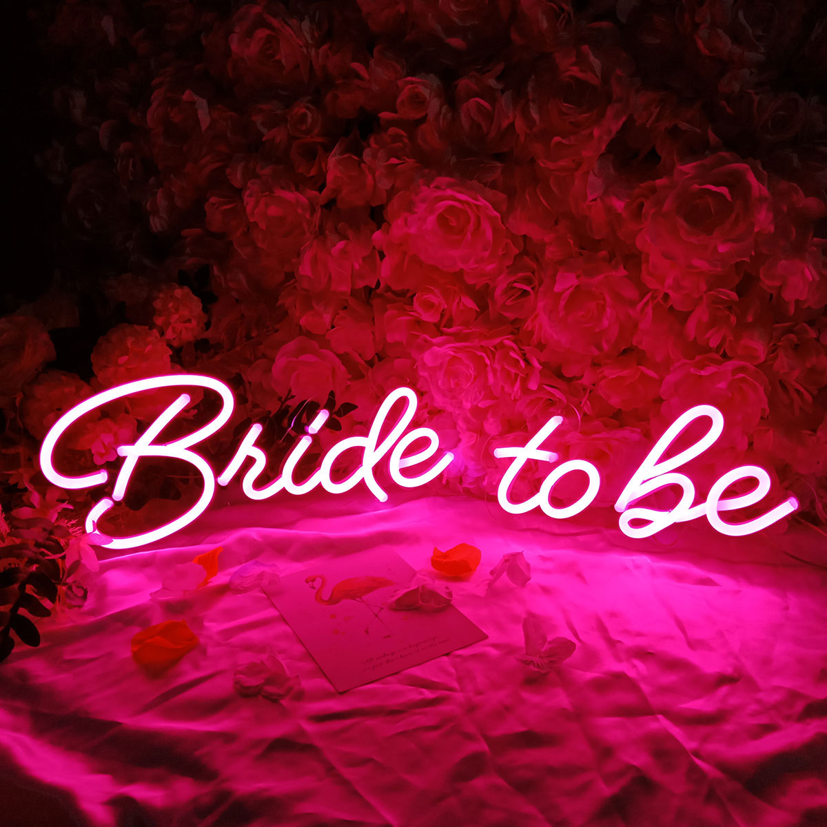 CALCA LED Neon Sign Bride to be, Sign Length 28.59 X 7.28 inches (Pink)