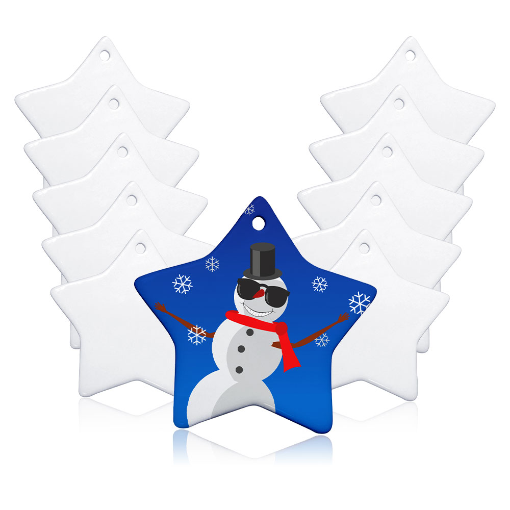 Ornament Sublimation Blanks Ceramic Christmas Ornament Blanks 