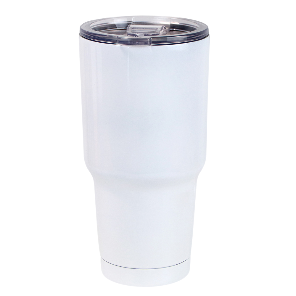 Flaskap Volst 30 Insulated Tumbler with Standard Lid, Bright White