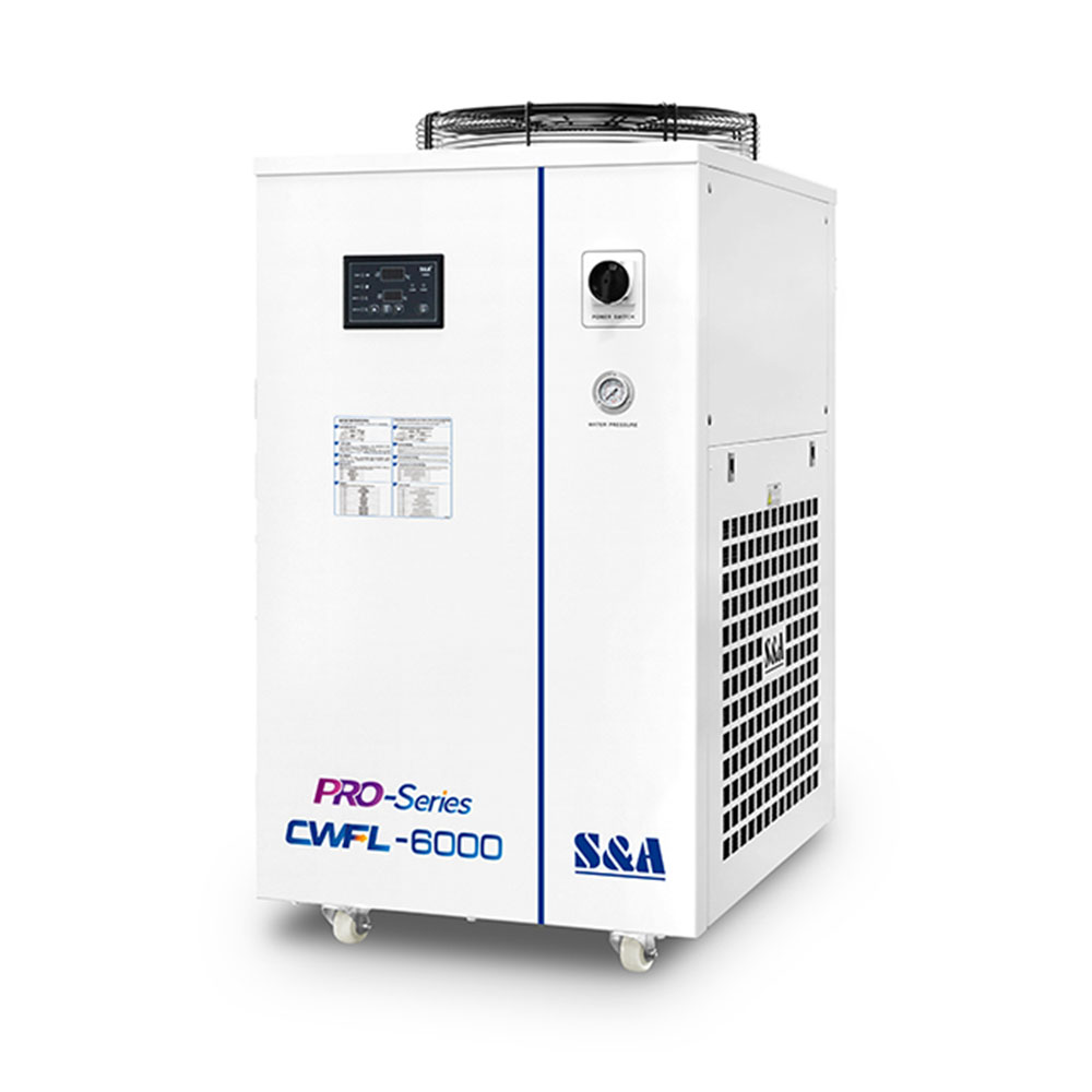 US Stock, S&A Dual Temperature Cooled Water Chillers CWFL-6000FN For 6000W Fiber Laser(AC 3P 380V, 60Hz)