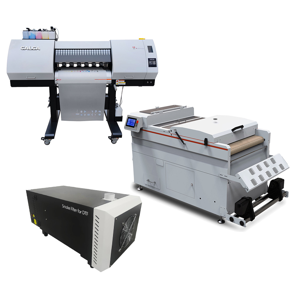 CALCA Ultra PRO II 24inch DTF Printer & Shaker Bundle with Fume Extractor Filter