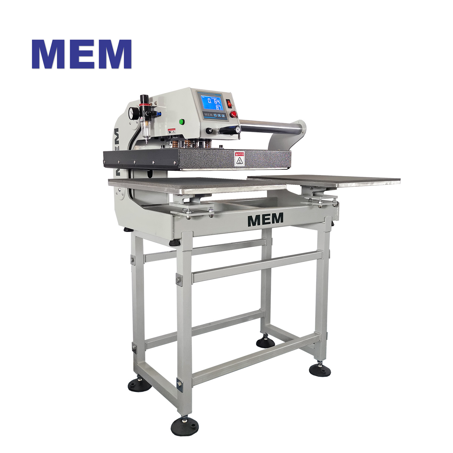 Heat press machine,Pneumatic large fabric heat press transfer machine,Big  flat bed heat press equipment