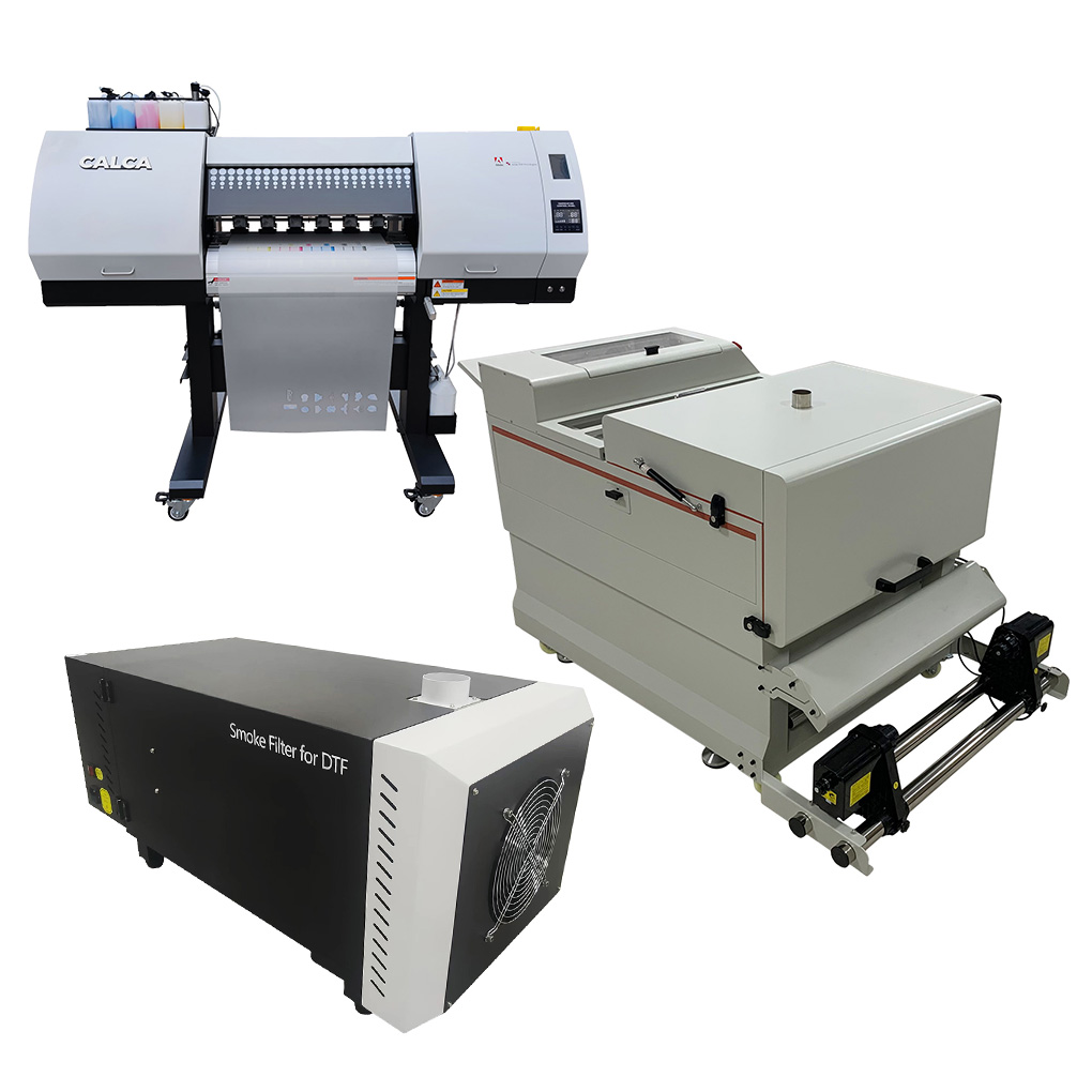 CALCA Ultra PRO IV 24inch DTF Printer & the New Shaker Bundle with Fume Extractor Filter