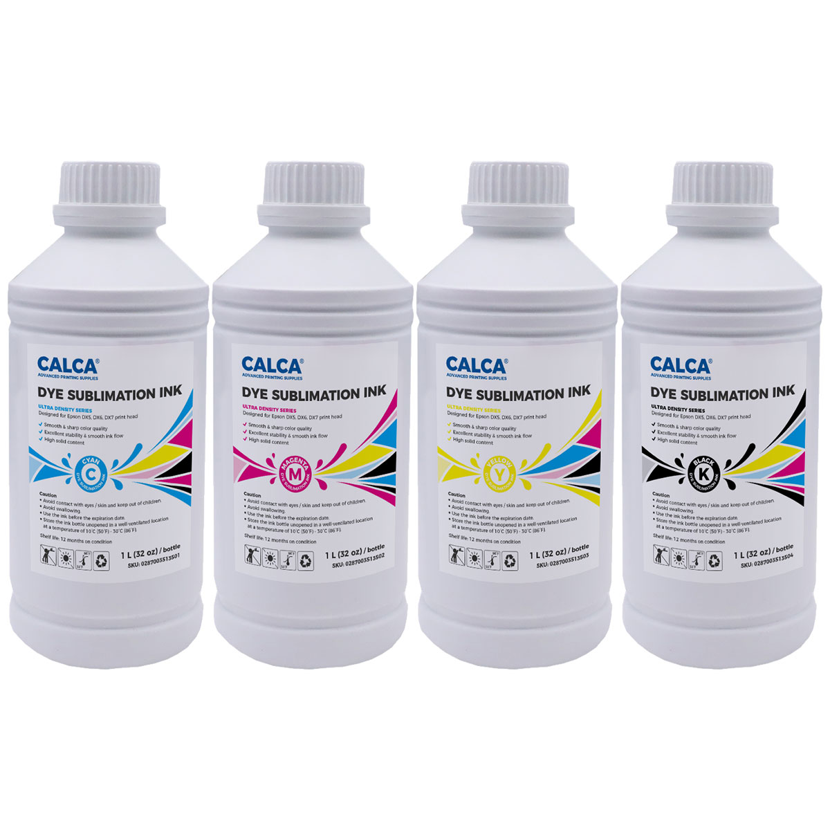 CALCA Ultra Density Series Dye Sublimation Inks 1L for Epson Printheads