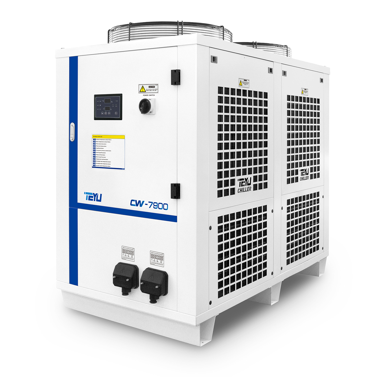 TEYU AC 3P 380V 60HZ CW-7900FN Industrial Water Chiller for 1000W CO2 Laser Tube