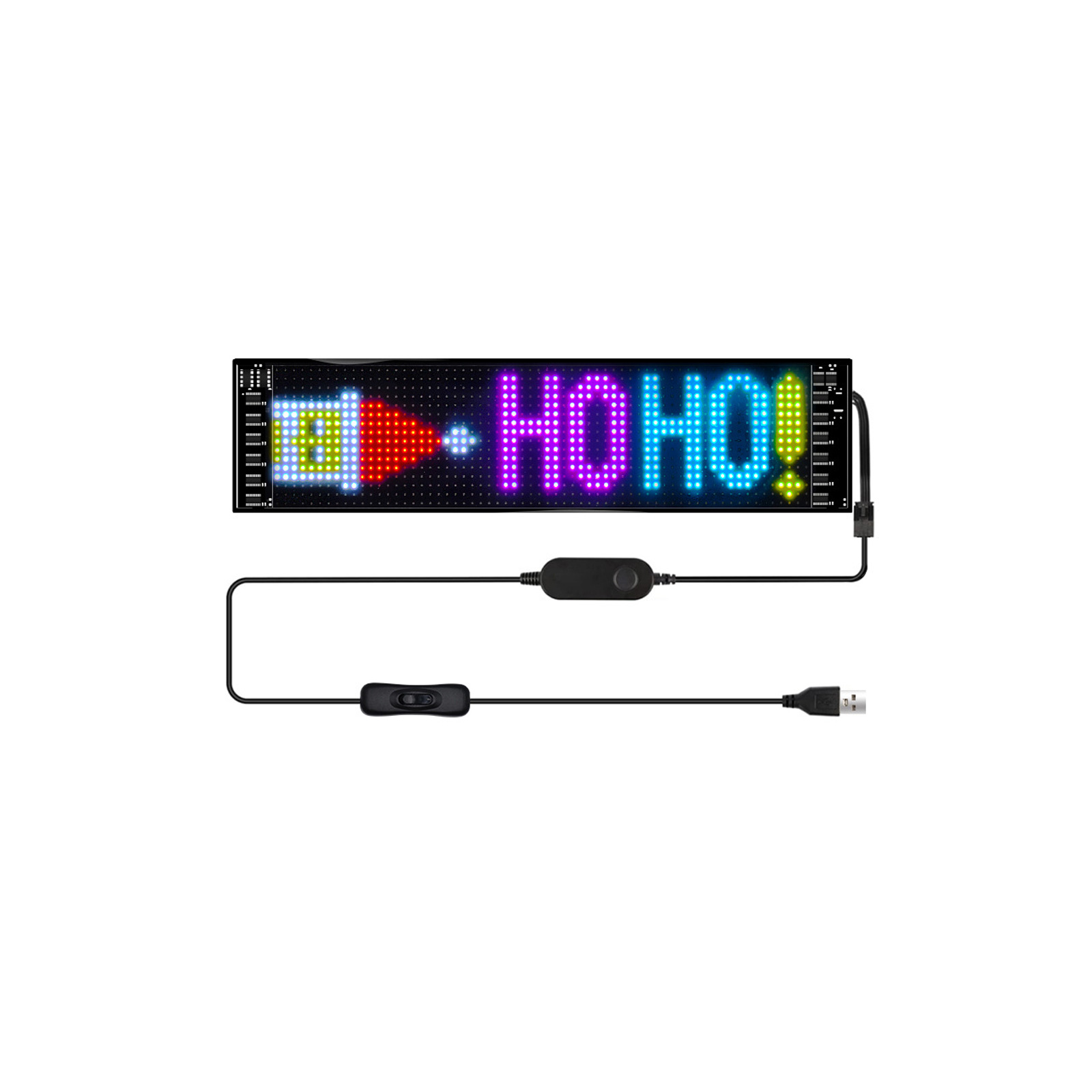 P4 USB  Bluetooth 16X32 Flexible Display Screen Kit Scrolling Bright Advertising LED store Signs Display Customizable content for Store Car Bar Hotel
