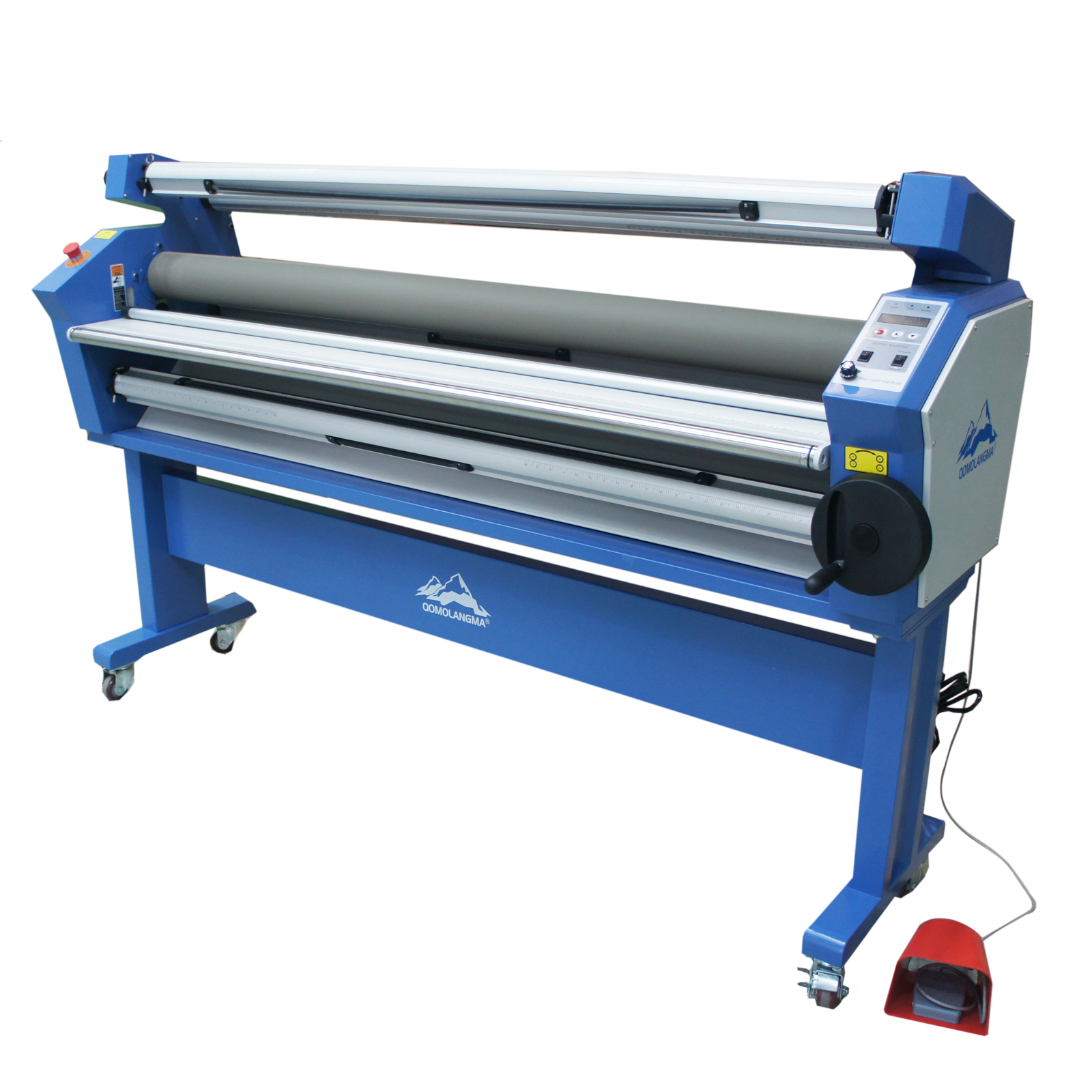 US Stock, Qomolangma 63in Full-auto Wide Format Cold Laminator, with Heat Assisted and Trimmer