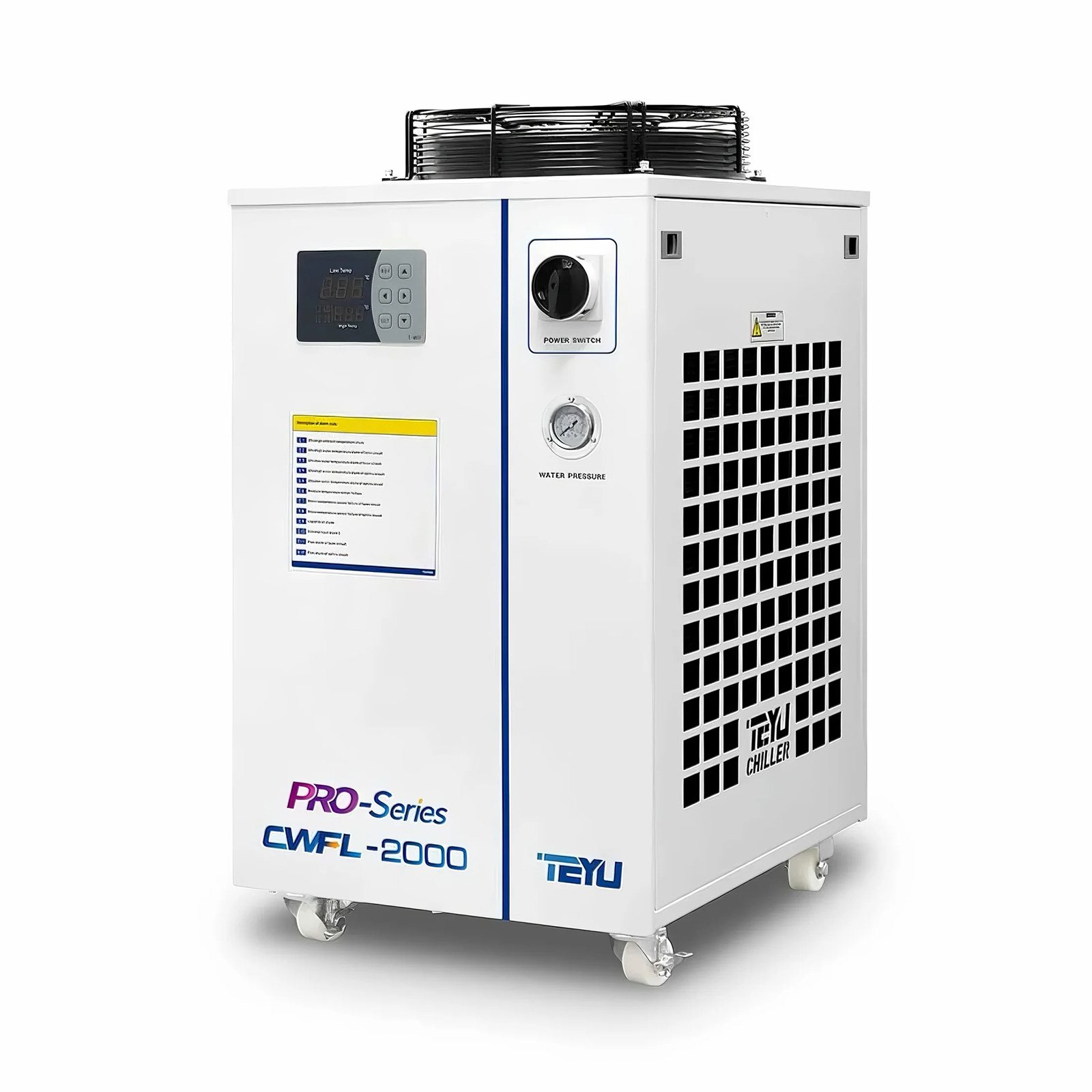 S&A CWFL-2000BN Industrial Water Chiller for Cooling 2000W Fiber Laser, 3.08HP, AC 1P 220V, 50Hz