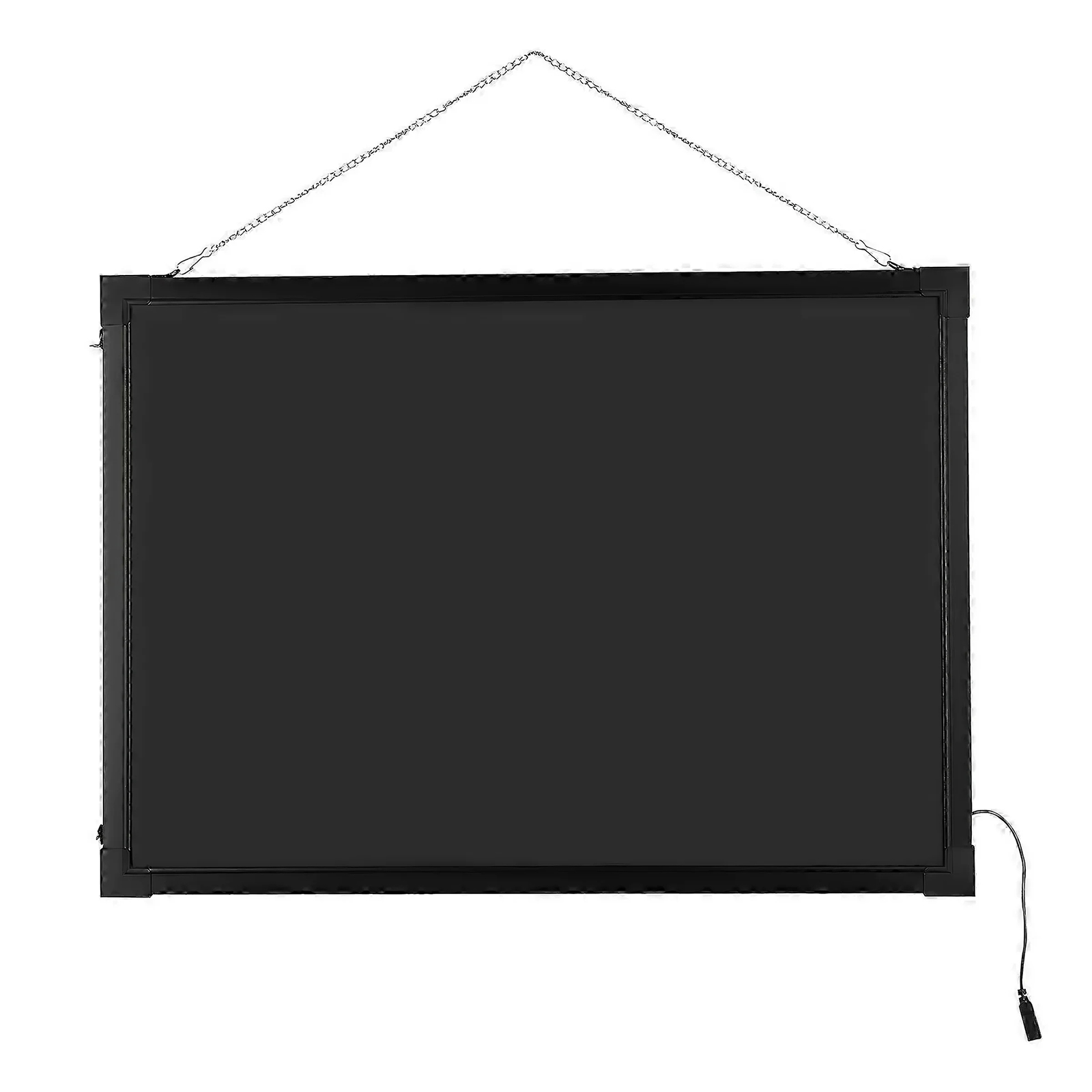 US Stock LED Message Writing Hanging Board, 11.8 x 15.7in(30 x 40cm) Illuminated Erasable Neon Effect Advertising Board