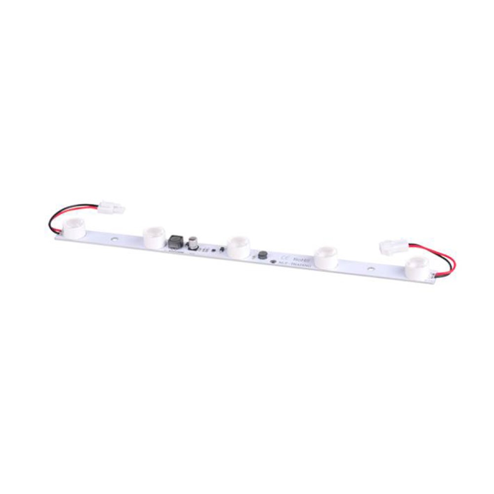 High Power SMD 3535 Side Lighting Light Bar for Lightbox (DC24V,5 LEDs, White Light,12W,L360xW23xH15mm,Aluminum Plate + Optical Lens Side Lighting)