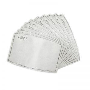 50PCS 5 Layer Anti Air Pollution PM 2.5 Activated Carbon Filters