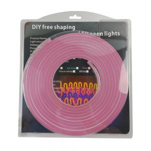 LED Waterproof Rope Light Flexible Silicone Neon Light Set 16.4ft/5m 12VDC, 0.4" Cut, 0.2" x 0.47" for Kitchen Bedroom Indoor Outdoor Decoration