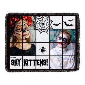 2PCS CALCA 40"x 60" Sublimation Blanks Personalized Flannel Fringe Blanket with 20 Printable Panels