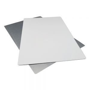 CALCA 8"*12" 20pcs Sublimation Blanks Aluminum Sheet Metal Board Gloss White 0.22mm Thickness