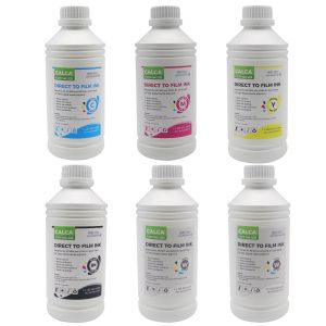 CALCA PRO Direct to Transfer Film Ink Bundle (1L of Each CMYK+ 2L of White)