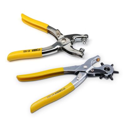 OEM Leather Belt Hole Punch Plier Setting Plier Tool+Grommet Rivets Eyelet Setting Plier Tool+100 Grommets