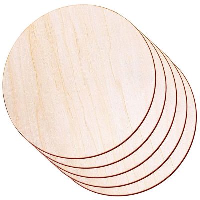 12 Pack Round Wood Circles 12 Inch Unfinished Wood Rounds Sign Circle Blank  Slices for Crafts DIY Door Hanger, Engraving crafts, Painting, DIY Decor  $10.68