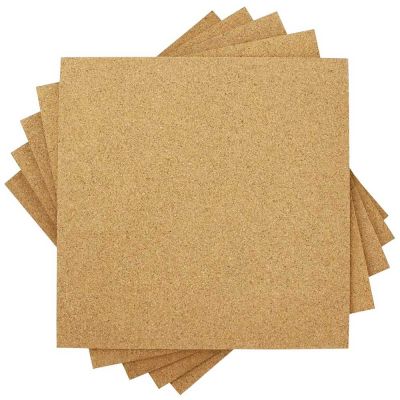 12 Pack Squares Cork Board 12 x 12 -1/2 Thick Wall Bulletin