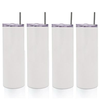 4 Pack 20 oz Sublimation Tapered Travel Tumbler