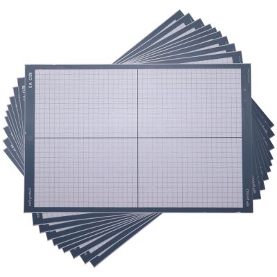 10PCS A3 Non Slip Vinyl Cutter Plotter Cutting Mat with Craft Sticky  Printed Grid $39.41